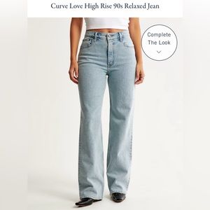 Abercrombie & Fitch Curve Love 90’s Relaxed High Rise Jean